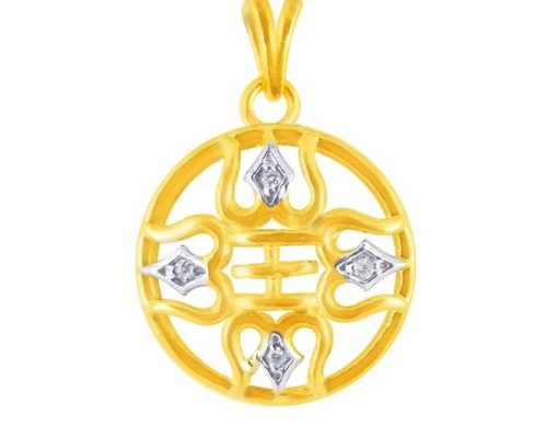 Spiritual diamond pendant