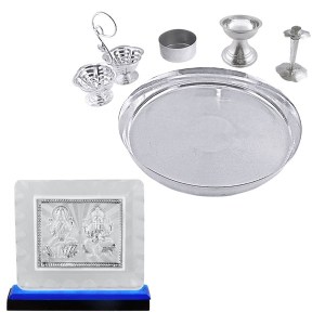 Silver Puja Thali