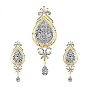 Diamond Pendant Set at jpearls